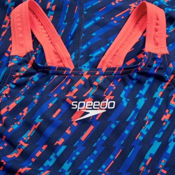 SPEEDO KIZ ÇOCUK YARIŞ MAYOSU ECO END+ KSKN JF BLUE/RED 8-15822H689