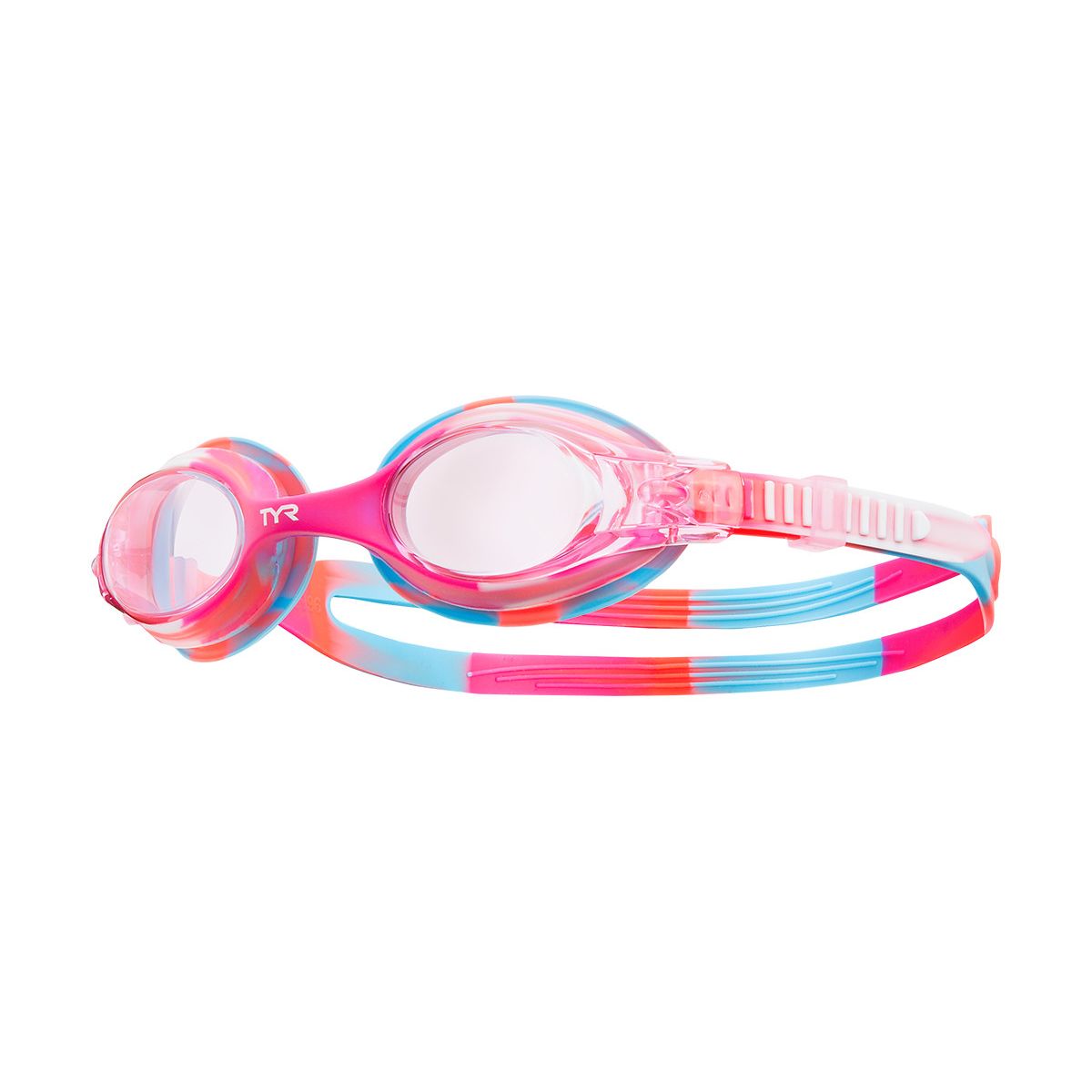 TYR GÖZLÜK KIDS SWIMPLE TIE DYE PINK/WHITE LGSWTD667
