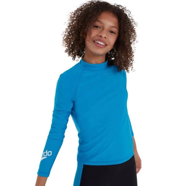 SPEEDO ÇOCUK UV KORUYUCU MAYO LS RASH TOP JU BLUE 8-128628853 YZM