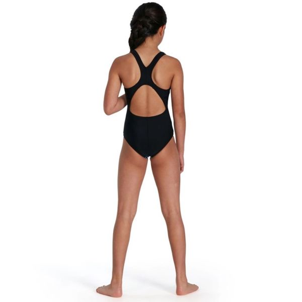 SPEEDO KIZ ÇOCUK YÜZÜCÜ MAYOSU ALV SPLSHBK JF BLACK BLUE 8-07386H220