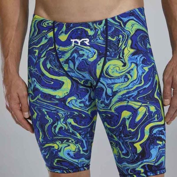 TYR ERKEK YARIŞ MAYOSU M THRESHER JAM HYP BLUE/GREEN TPHMN6AF487