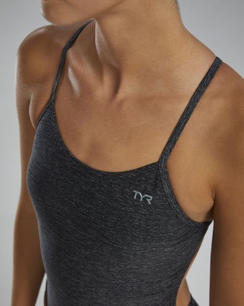 TYR KADIN YÜZÜCÜ MAYOSU LAPPED CUTOUTFIT BLACK CLAP7A001