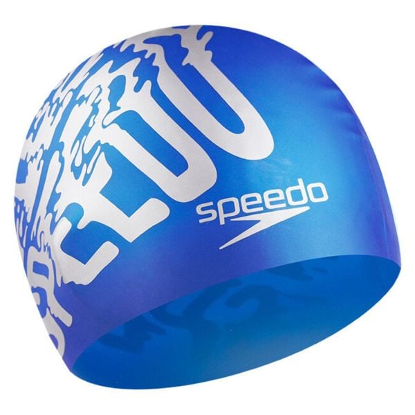 Speedo Slogan Prt Cap Au Blu/Silver Şekilli Silikon Bone 8-08385b957