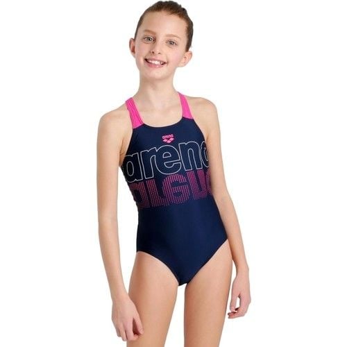 ARENA KIZ ÇOCUK YÜZÜCÜ MAYOSU GIRL'S SWIMSUIT V BACK GRAPHIC 005538780 YZM