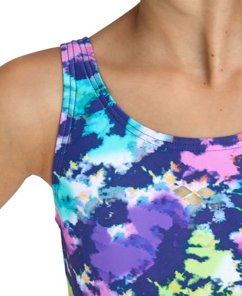 ARENA KIZ ÇOCUK YÜZÜCÜ MAYOSU GIRLS' ARENA TIE AND DYE SWIMSUIT U BACK 006199700 YZM
