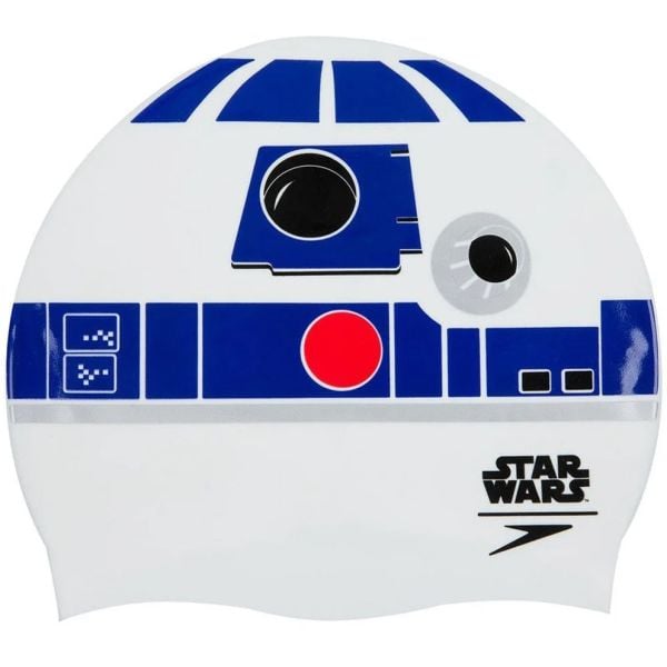 SPEEDO STAR WARS BASKILI SİLİKON UNISEX YÜZÜCÜ BONESİ SLOGAN PRT CAP AU WHITE/BLUE 8-08385C631