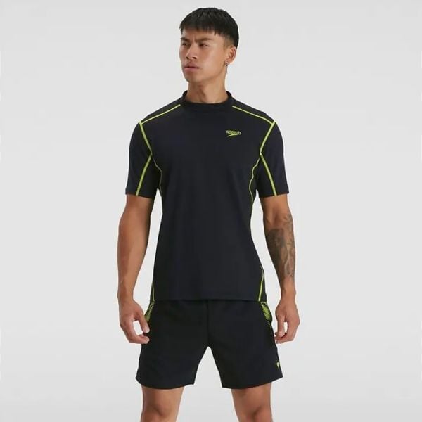 SPEEDO ERKEK UV KORUMALI ÜST TECH SS RASH TOP AM BLKLIME 8-13495G604