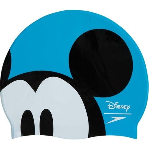SPEEDO DİSNEY MİCKEY MOUSE BASKILI SİLİKON ÇOCUK YÜZÜCÜ BONESİ SLOGAN PRT CAP JU BLUE/BLACK 8-08386C898