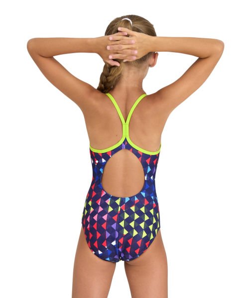 ARENA KIZ ÇOCUK YÜZÜCÜ MAYOSU GIRL'S ARENA CARNIVAL SWIMSUIT LIGHTDROP BACK 005997750 14-15 Yaş (30 UK)