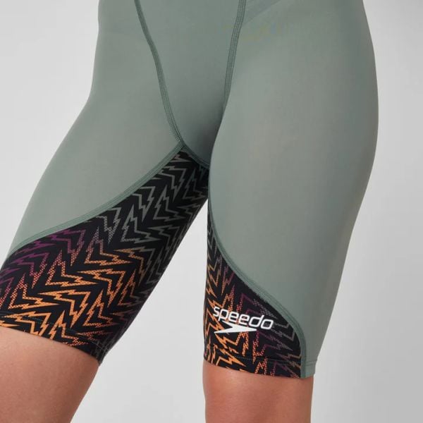 SPEEDO KADIN YARIŞ MAYOSU LZR IGNITE KSKN AF GREEN ORANGE 8-13437H819