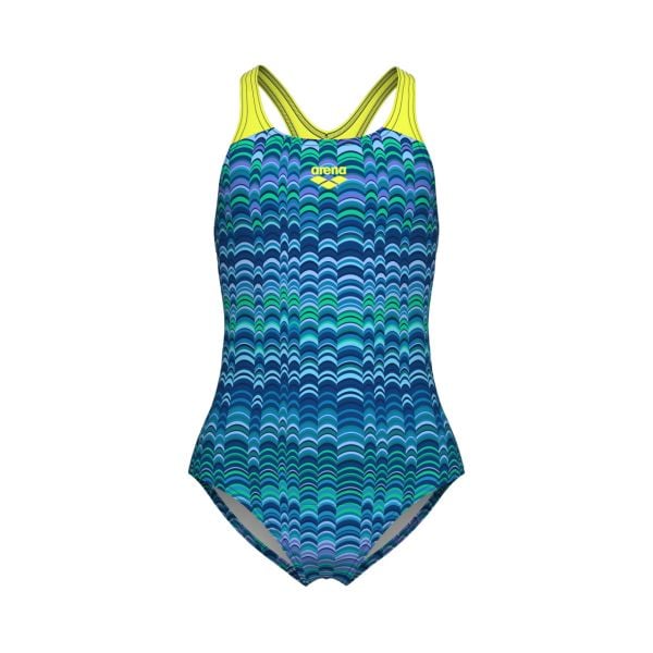 ARENA KIZ ÇOCUK YÜZÜCÜ MAYO GIRL'S ARENA ONDULATION SWIMSUIT SWIM PRO BACK 008168177