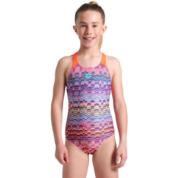 ARENA KIZ ÇOCUK YÜZÜCÜ MAYO GIRL'S ARENA ONDULATION SWIMSUIT SWIM PRO BACK 008168192