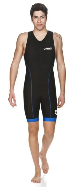 Arena Erkek AçıkSu Openwater Triatlon Yarış Mayo Trisuit ST Front Zip musta 001509508