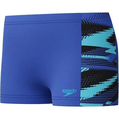 SPEEDO ERKEK ÇOCUK ŞORT YÜZÜCÜ MAYOSU HYPERBOOM PANEL JM ASHT BLUE 8-00379418291