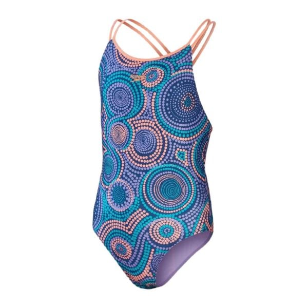 SPEEDO KIZ ÇOCUK YÜZÜCÜ MAYOSU ALO PT TWNSTRP JF BLUE/PURPLE 8-00313615212 YZM