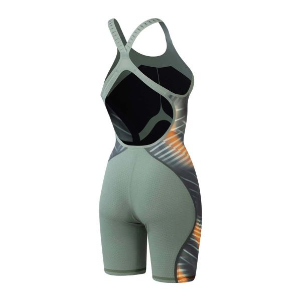 SPEEDO KADIN YARIŞ MAYOSU LZR INTENT 2.0 OPBK KSKN AF GREEN ORANGE 8-15855H782