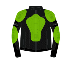 Scudo Milano Gri Yazlık Fileli Erkek Motosiklet Ceketi - XL