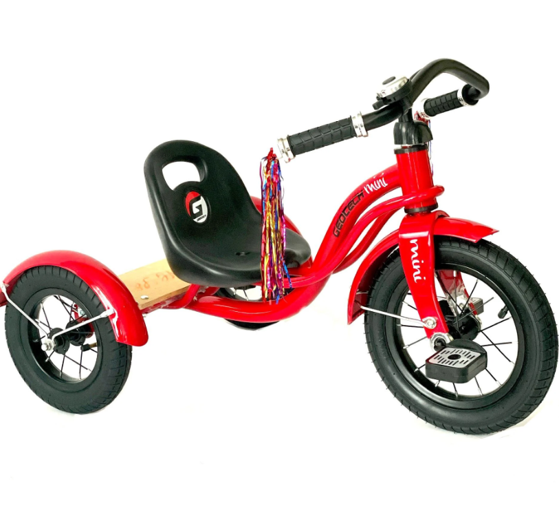 Geotech Üç Tekerlekli Çocuk Bisikleti - Kırmızı