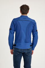 Scudo Milano Mavi Yazlık Fileli Erkek Motosiklet Ceketi - L