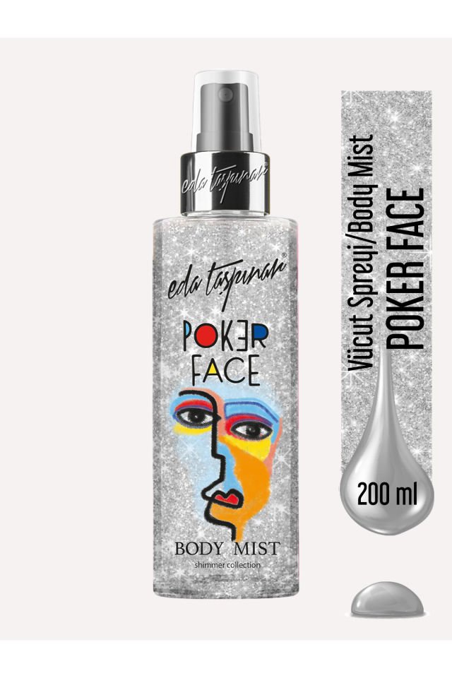 Eda Taşpınar Poker Face Simli Body Mist Vücut Spreyi 200ml