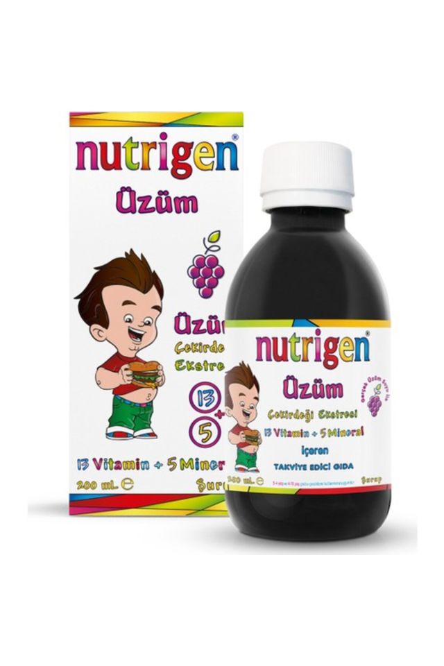 Nutrigen Üzüm Çekirdeği Ekstreli Vitamin Mineral Şurubu 200 ml