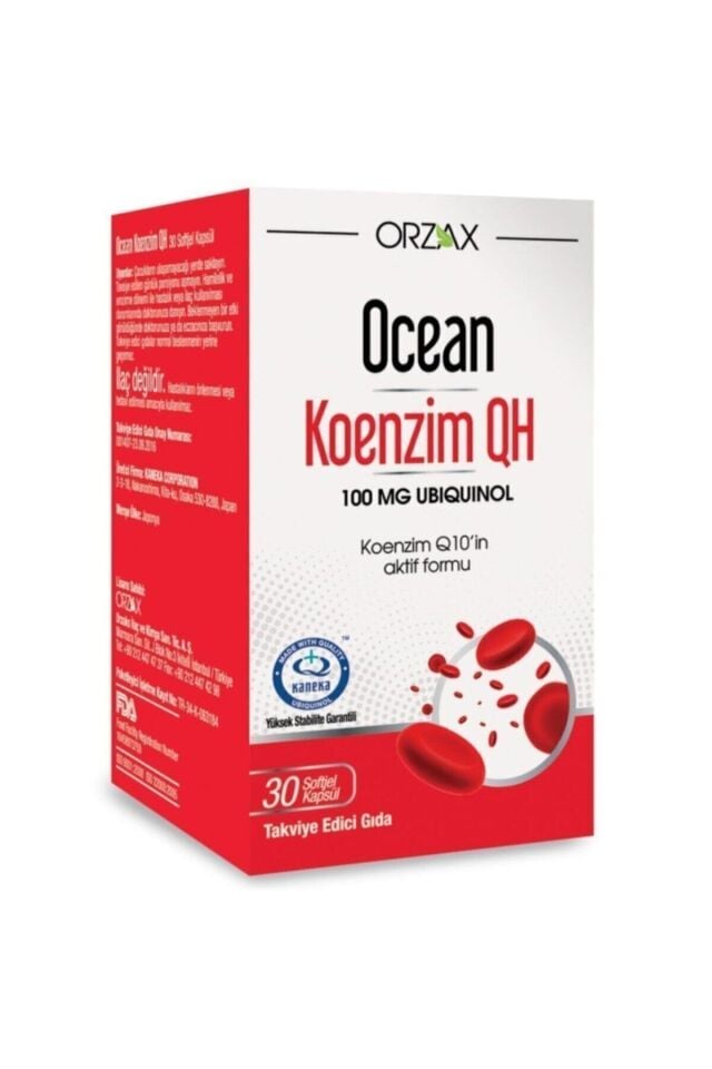 Ocean Koenzim Qh 100 Mg Ubikinol 30 Softjel Kapsül