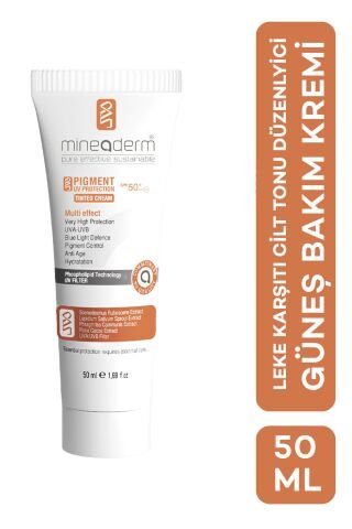 Mineaderm Leke Karşıtı Renkli Güneş Kremi Spf 50+/pigment Uv Protection Tinted Cream Spf 50+