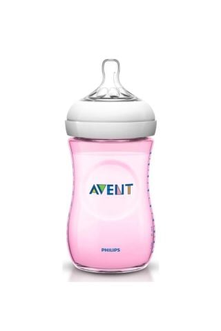 Philips Avent Natural PP Biberon 260 ml - Pembe