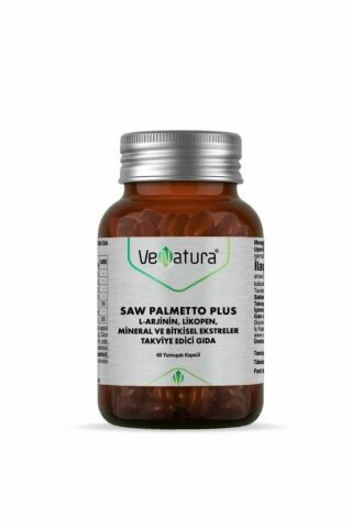 Venatura Saw Palmetto Plus L-arjinin Likopen Mineral Ve Bitki Ekstreleri 60 Kapsül