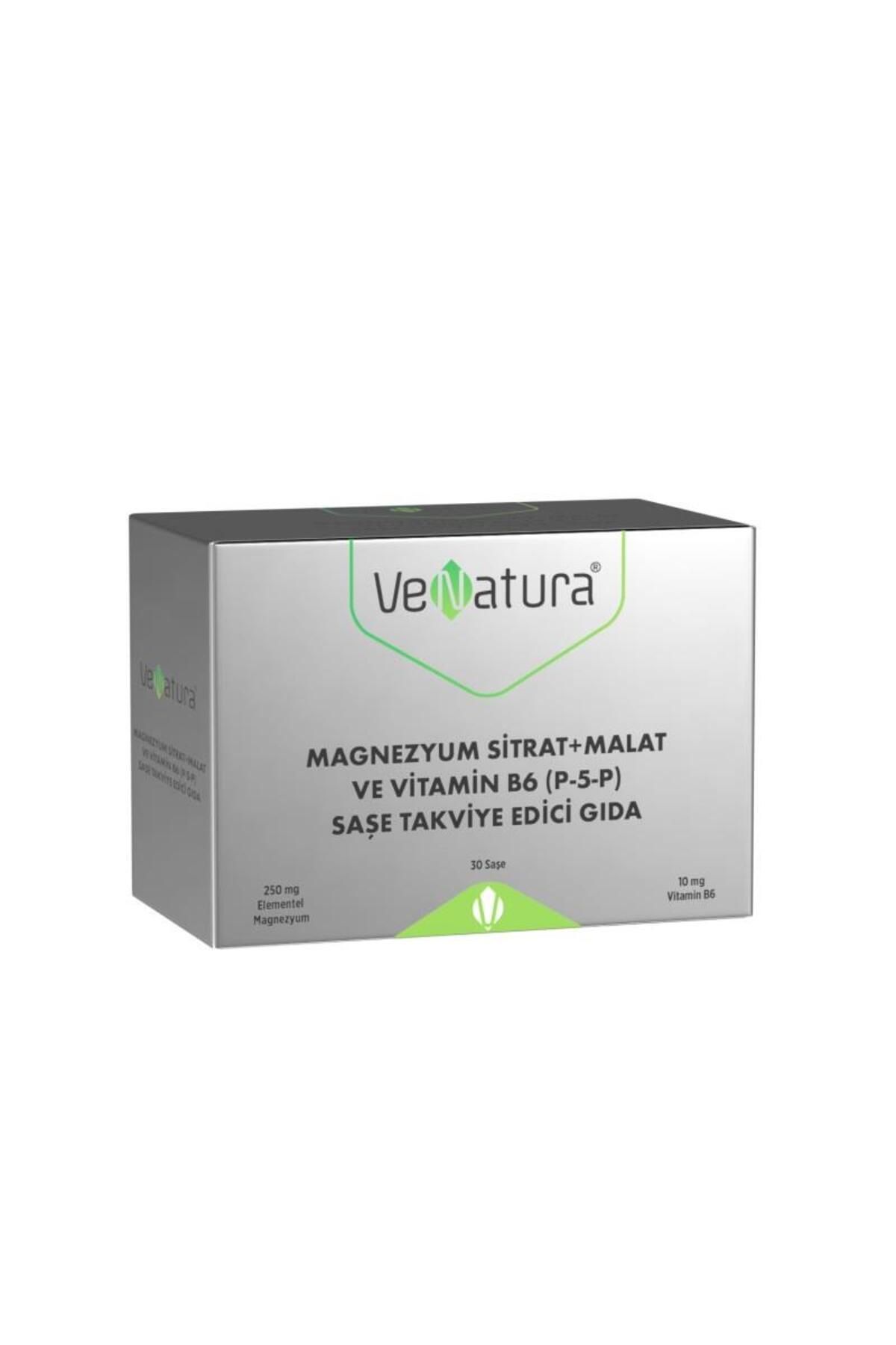 Venatura Magnezyum Sitrat Malat Ve Vitamin B6 (P5P) 30 Saşe