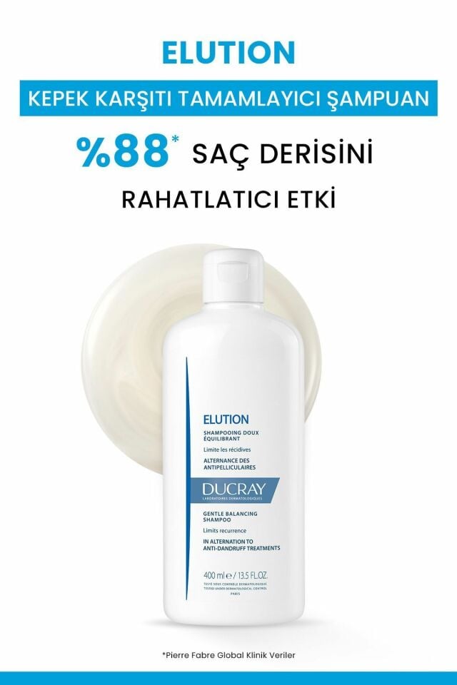 Ducray Elution Gentle Balancing Shampoo 400 ml