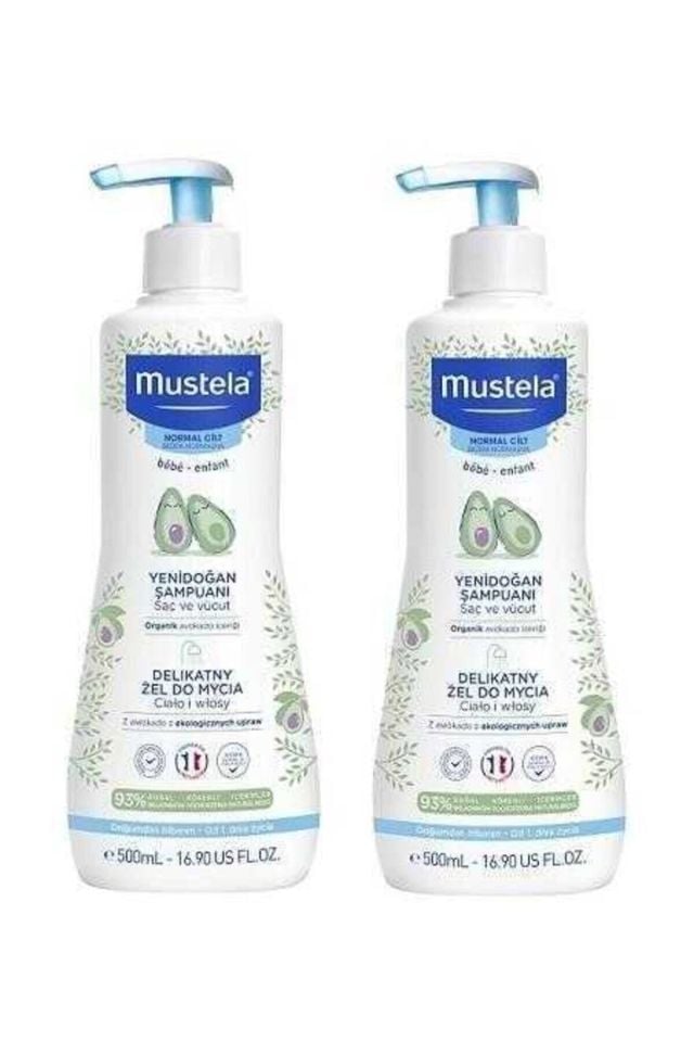 Mustela Saç Ve Vücut Şampuan 500 ml X 2 Adet