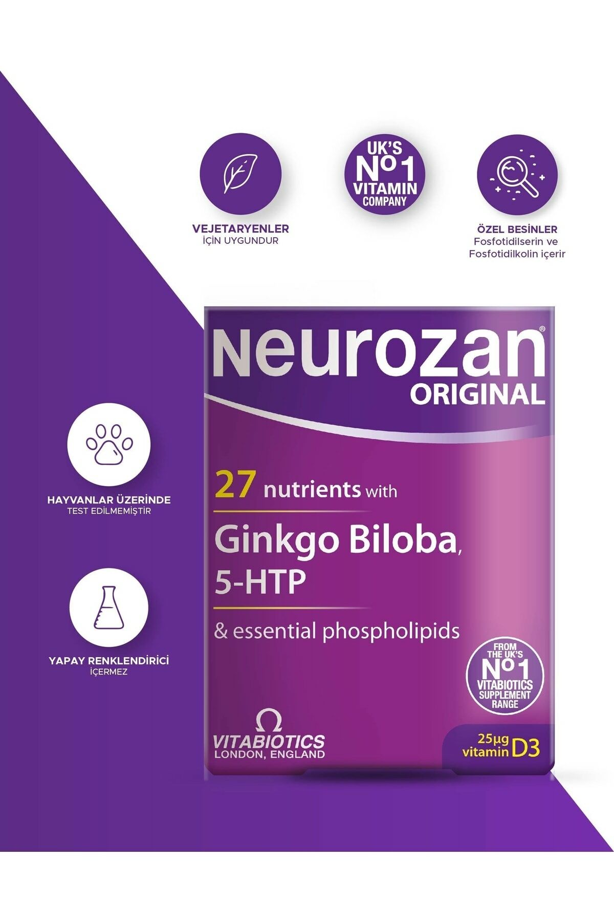 Vitabiotics Neurozan Original 30 Tablet