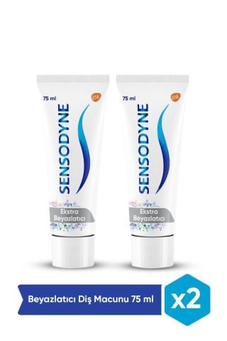 Sensodyne Ekstra Beyazlatıcı Diş Macunu 75ml X 2 Adet