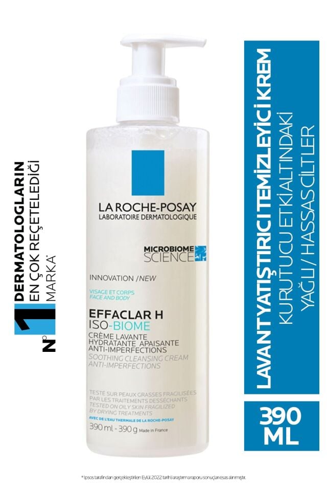 La Roche Posay Effaclar H Isobiome Lavant Yatıştırıcı Ve Temizleyici Krem 390ml