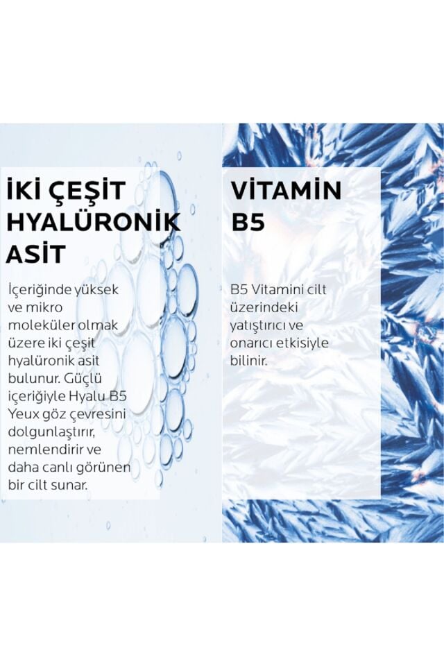 La Roche Posay Hyalu B5 Yeux Dolgunlaştırıcı Göz Kremi Hyalüronik Asit Ve Vitamin B5 Ile 15 ml 3337875613668