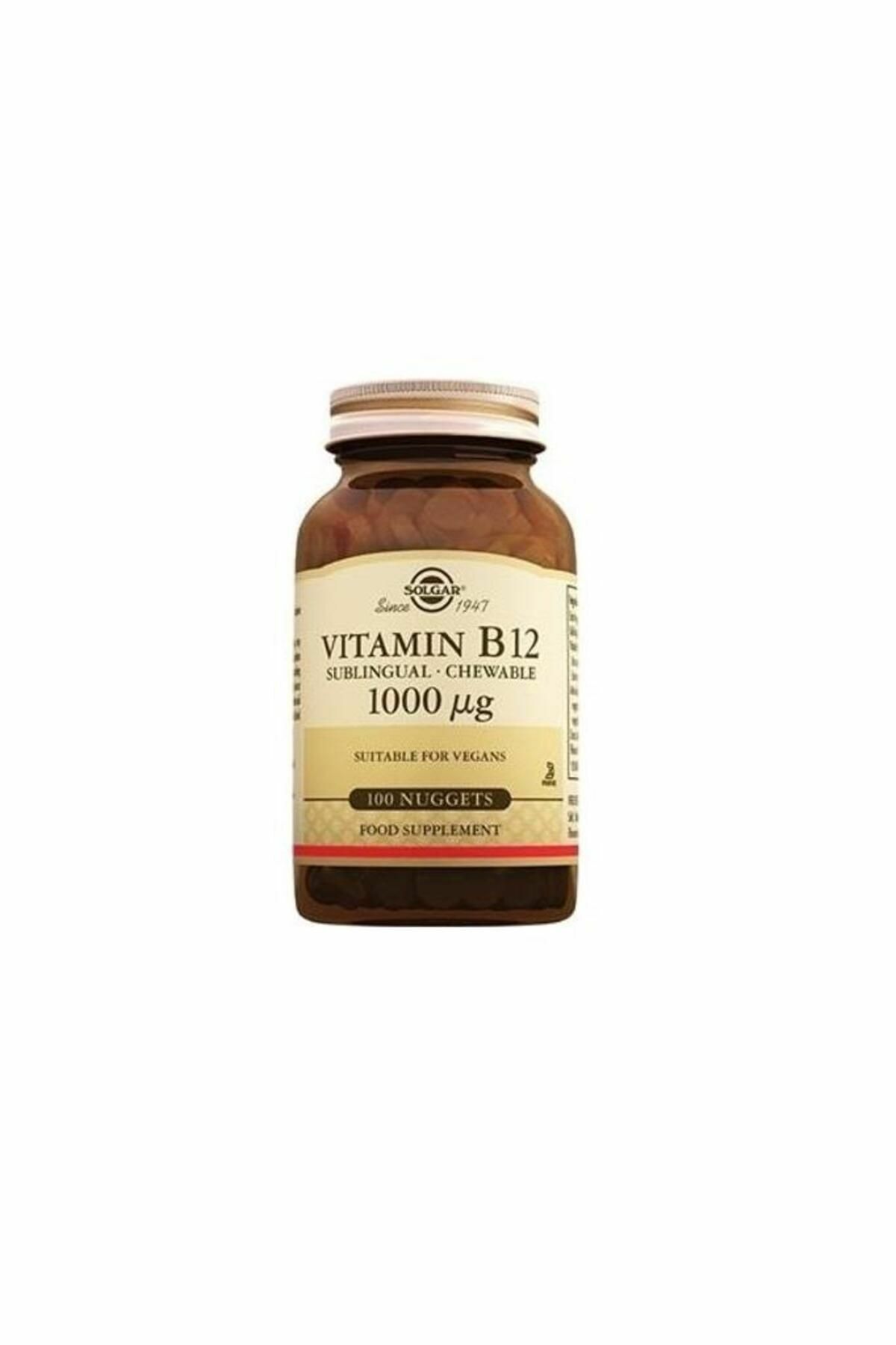 Solgar Vitamin B12 1000 Mcg 100 Dilaltı Tablet