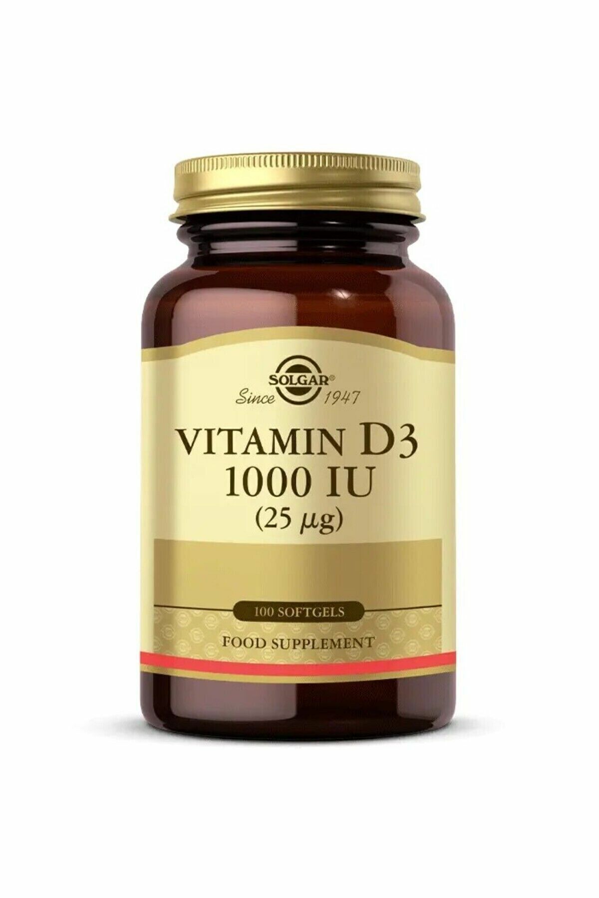 Solgar Vitamin D3 1000ıu 100 Kapsül