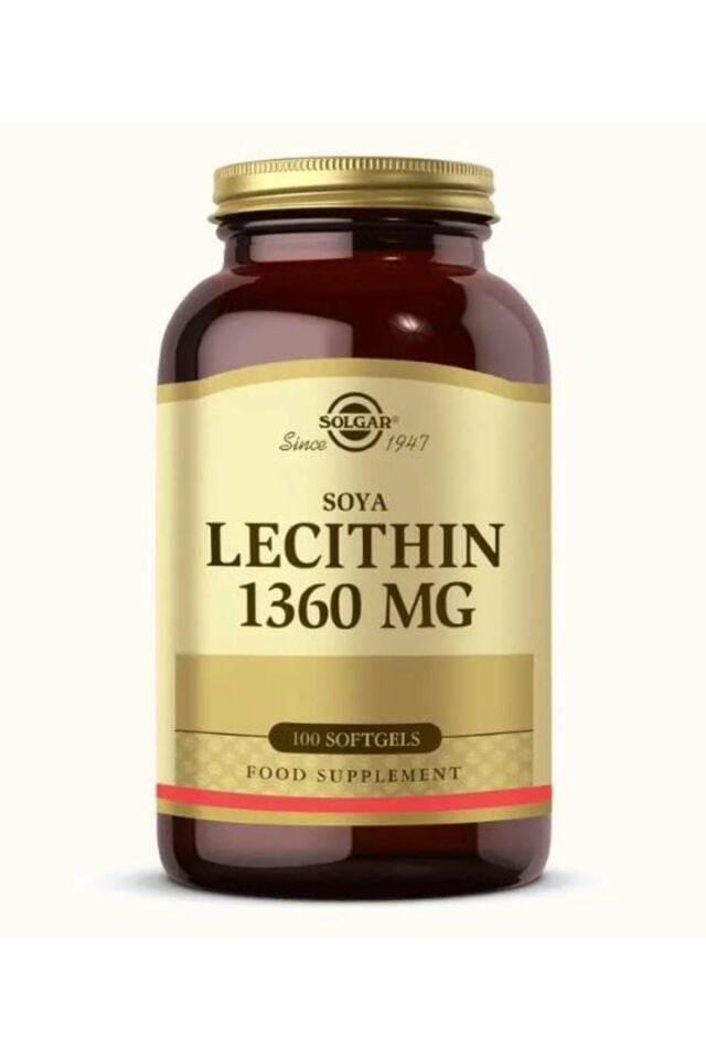 Solgar Lecithin 1360 Mg 100 Kapsül