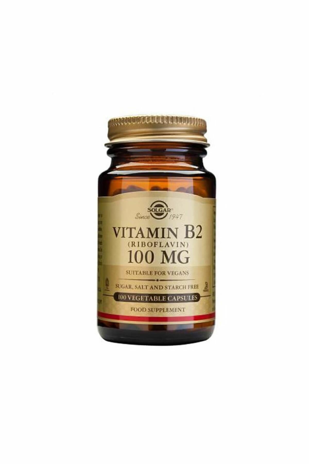 Solgar Vitamin B2 (RİBOFLAVİN) 100 Mg 100 Kapsül