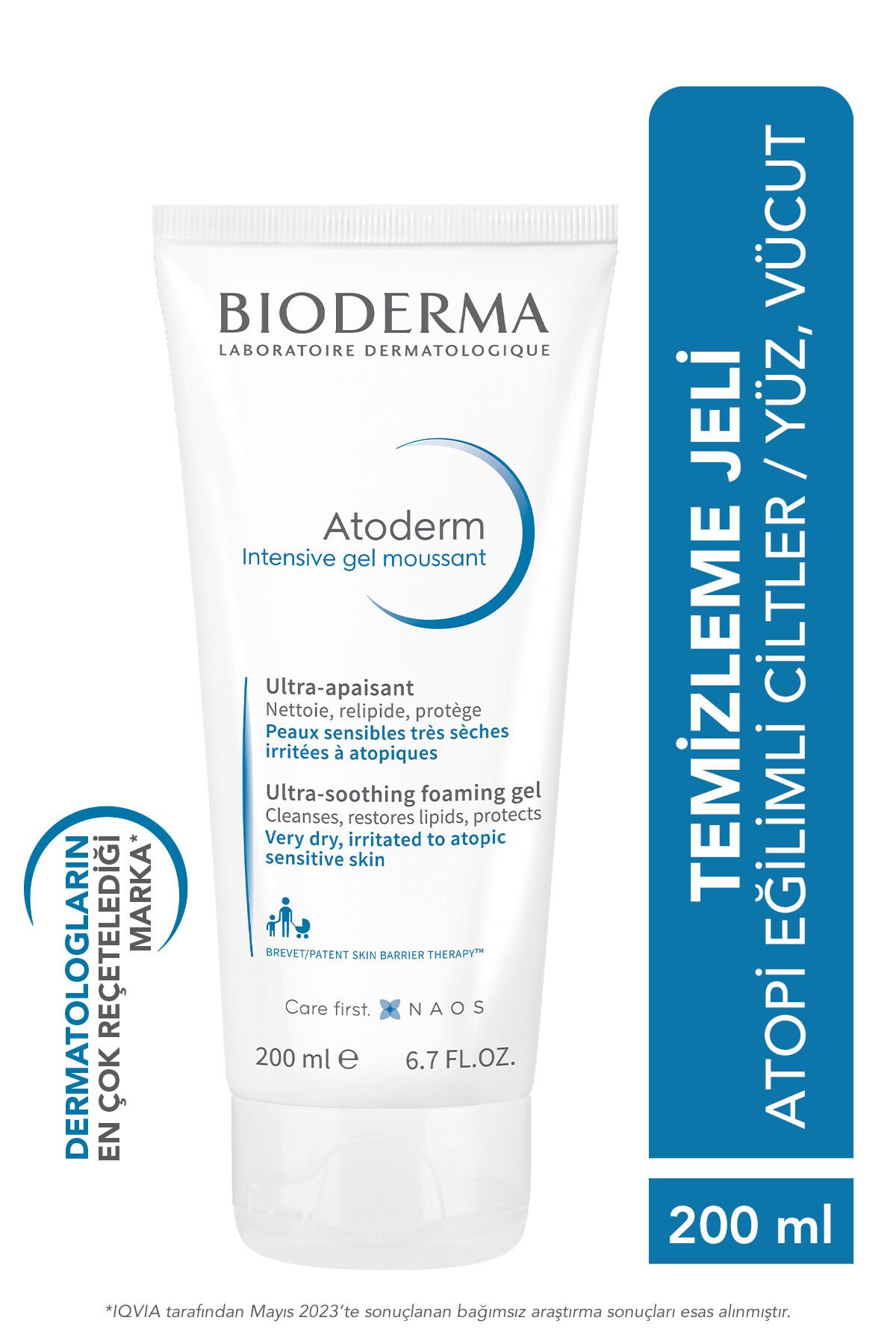 Bioderma Atoderm Intensive Foaming Gel Çok Kuru Atopi Eğilimli Ciltler Temizleme Jeli Niasinamid 200 ml