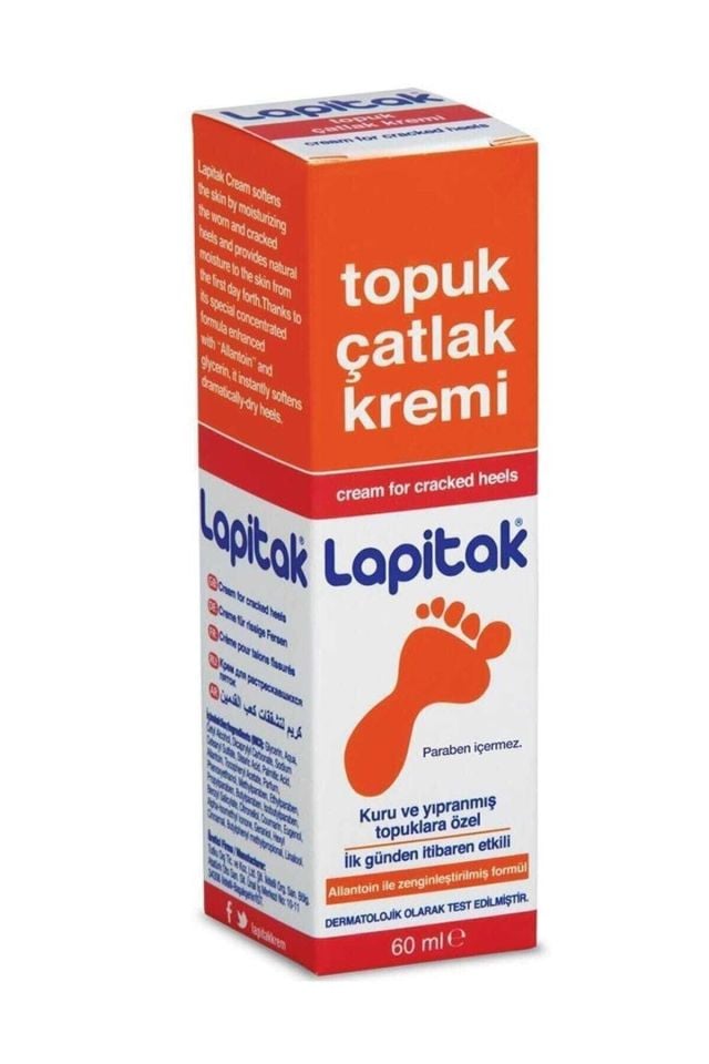 Lapitak Topuk Çatlak Kremi Kuru Ve Yıpranmış Topuklar Için 60 ml