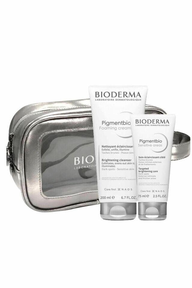 Bioderma Pigmentbio Foaming Cream 200 ml + Pigmentbio Sensitive Areas 75 ml + 40 ml Çantalı