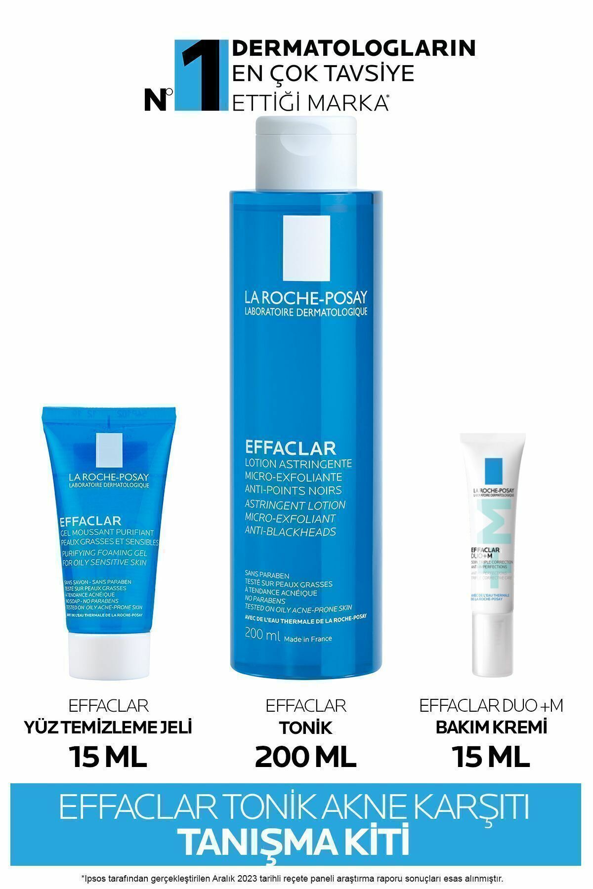 La Roche Posay Effaclar  Yağlı ve Sivilceye Eğilim Gösteren Ciltler için Sivilce Karşıtı Tanışma Kiti