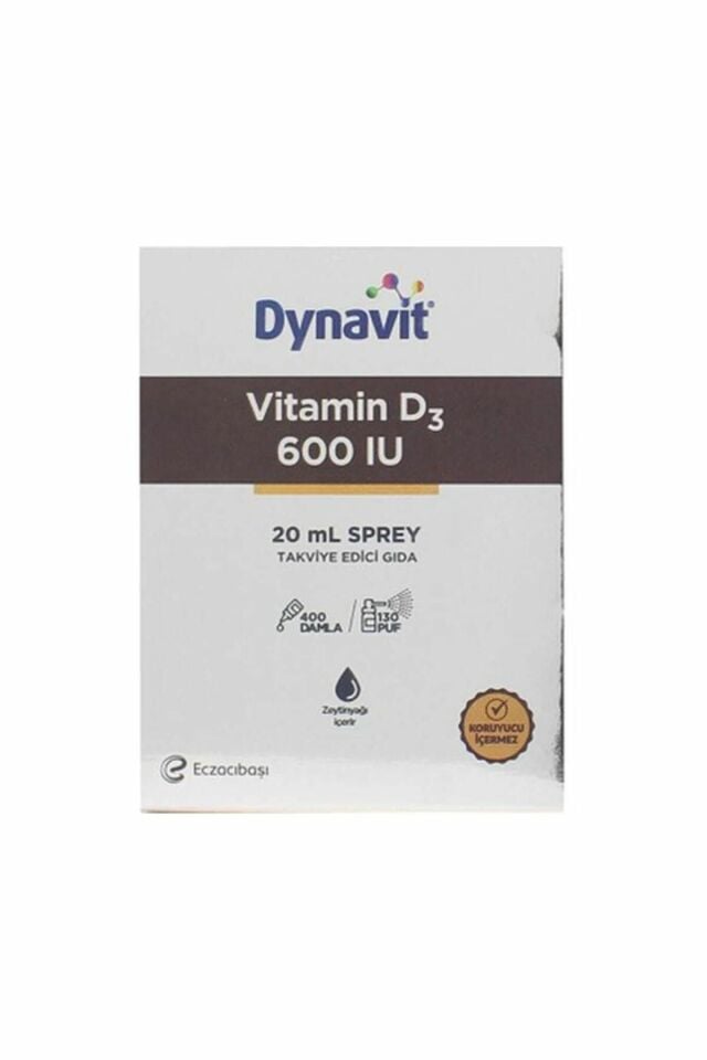 Dynavit Vitamin D3 600 IU Sprey 20 ml