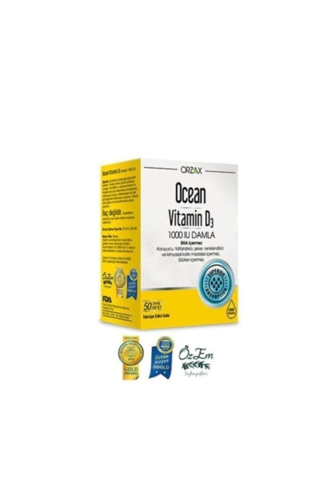 Ocean Vitamin D3 1000 Iu Damla 50 Ml