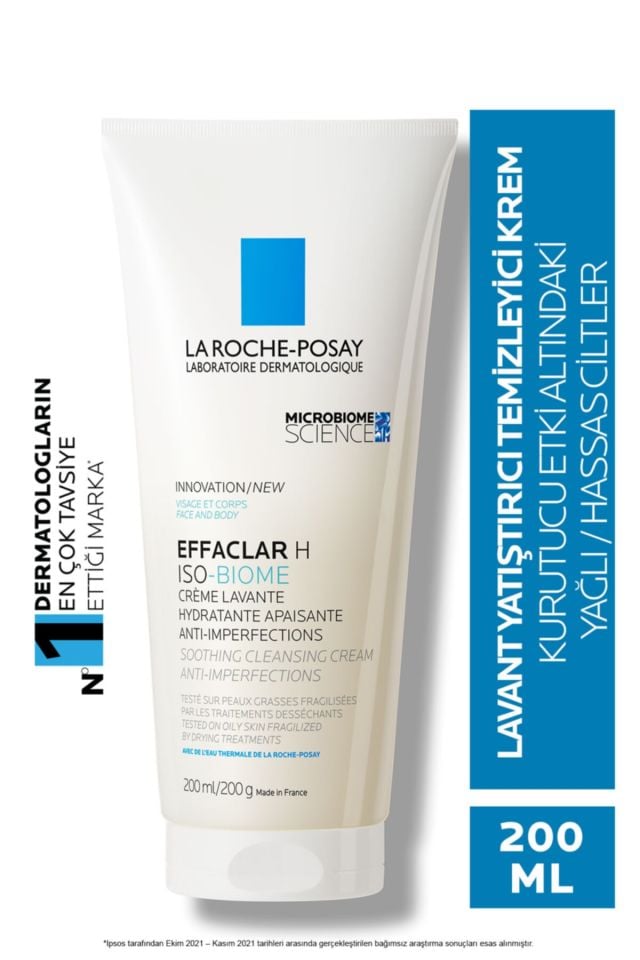 La Roche Posay Effaclar H Isobiome Lavant Yatıştırıcı Ve Temizleyici Krem 200ml