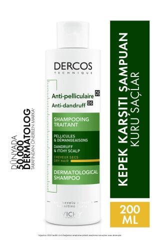 Vichy Dercos Ds Kuru Kepek Karşıtı Şampuan 200ml