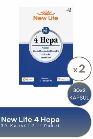 New Life 4 Hepa 30 Softgel 2'li Paket