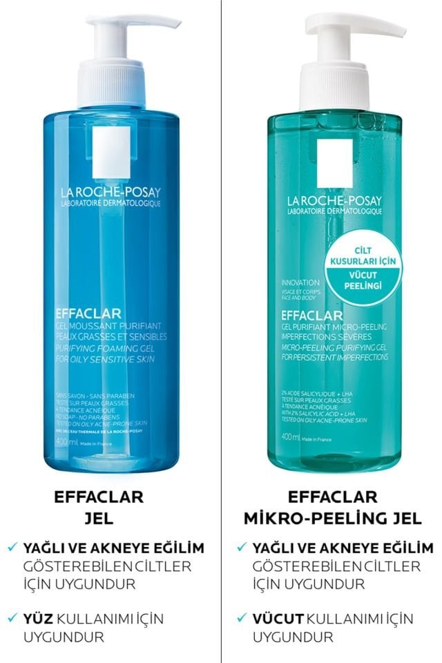 La Roche Posay Effaclar Mikro-peeling Arındırıcı Jel 400 ml